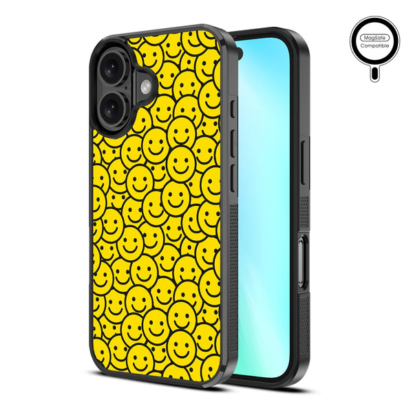 MyBat Design Lab Series MagSafe Case for Apple iPhone 16 - Smiley Faces - MIP16CSLESMSM097-2.jpg