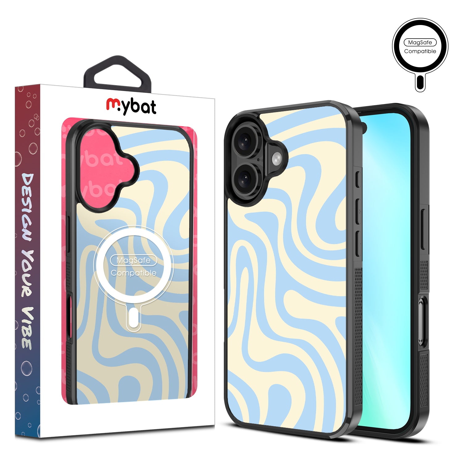 MyBat Design Lab Series MagSafe Case for Apple iPhone 16 - Wavy Baby