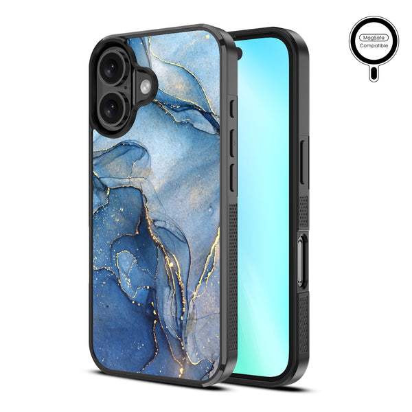 MyBat Design Lab Series MagSafe Case for Apple iPhone 16 - Blue Marble - MIP16CSLESMSM106-2.jpg