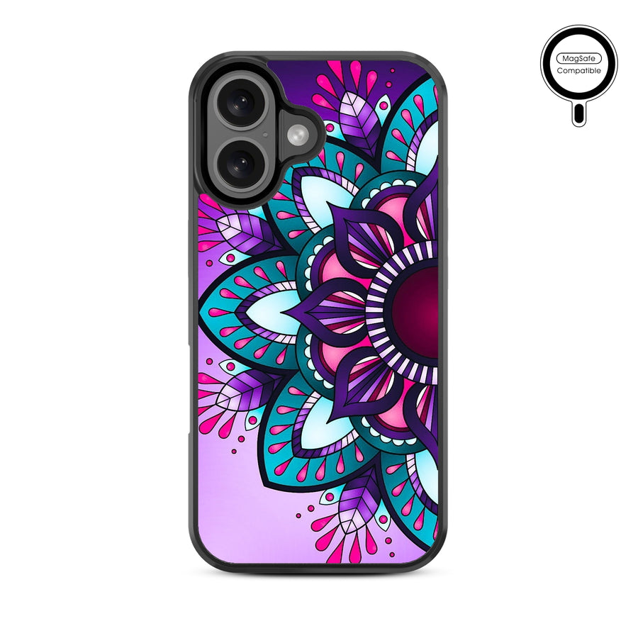 MyBat Design Lab Series MagSafe Case for Apple iPhone 16 - Flower Mandala - MIP16CSLESMSM112-3.jpg