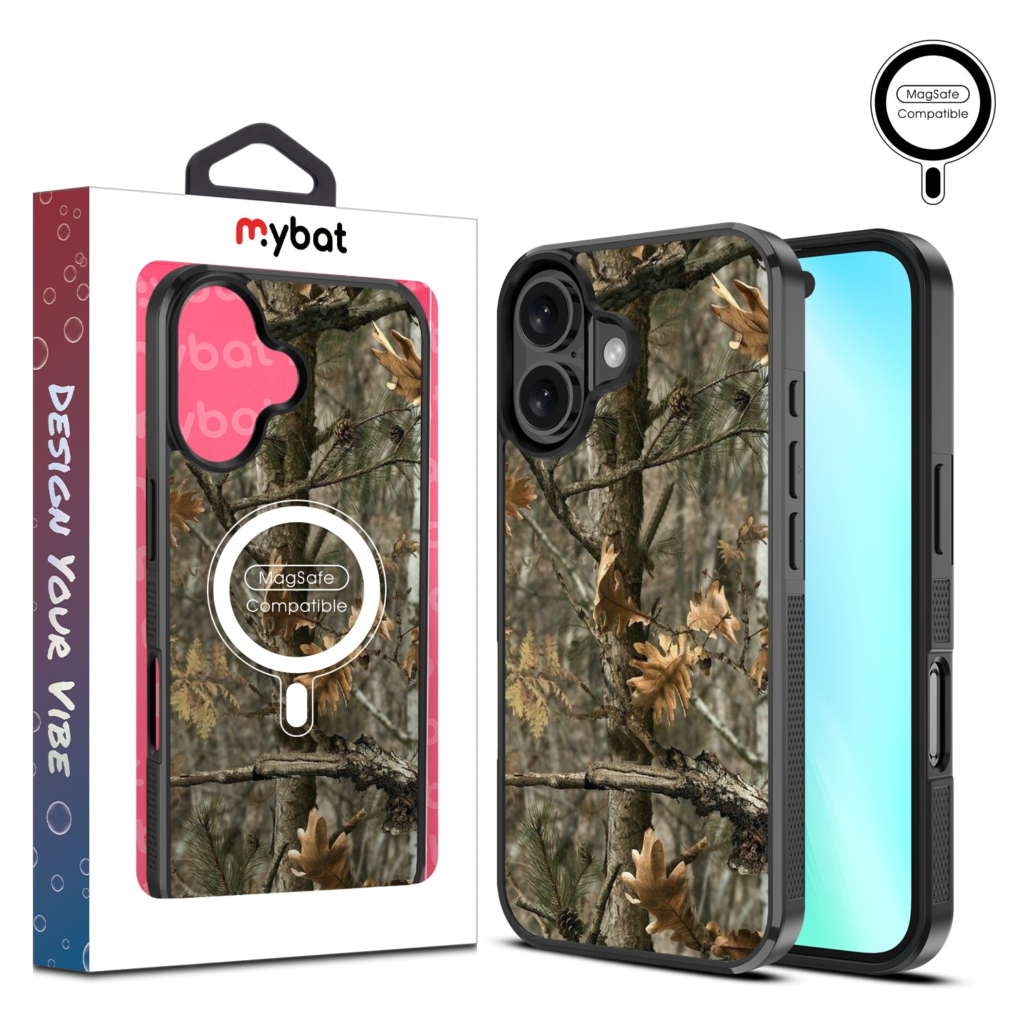 MyBat Design Lab Series MagSafe Case for Apple iPhone 16 - Real Tree Camouflage