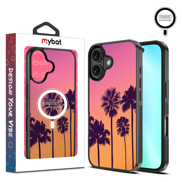 MyBat Design Lab Series MagSafe Case for Apple iPhone 16 - Palm Tree Sunset - MIP16CSLESMSM136-1.jpg