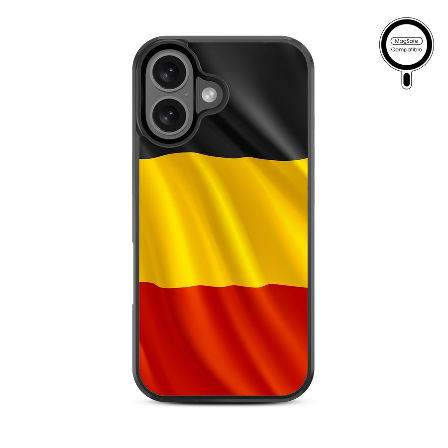 MyBat Design Lab Series MagSafe Case for Apple iPhone 16 - Belgium Flag
