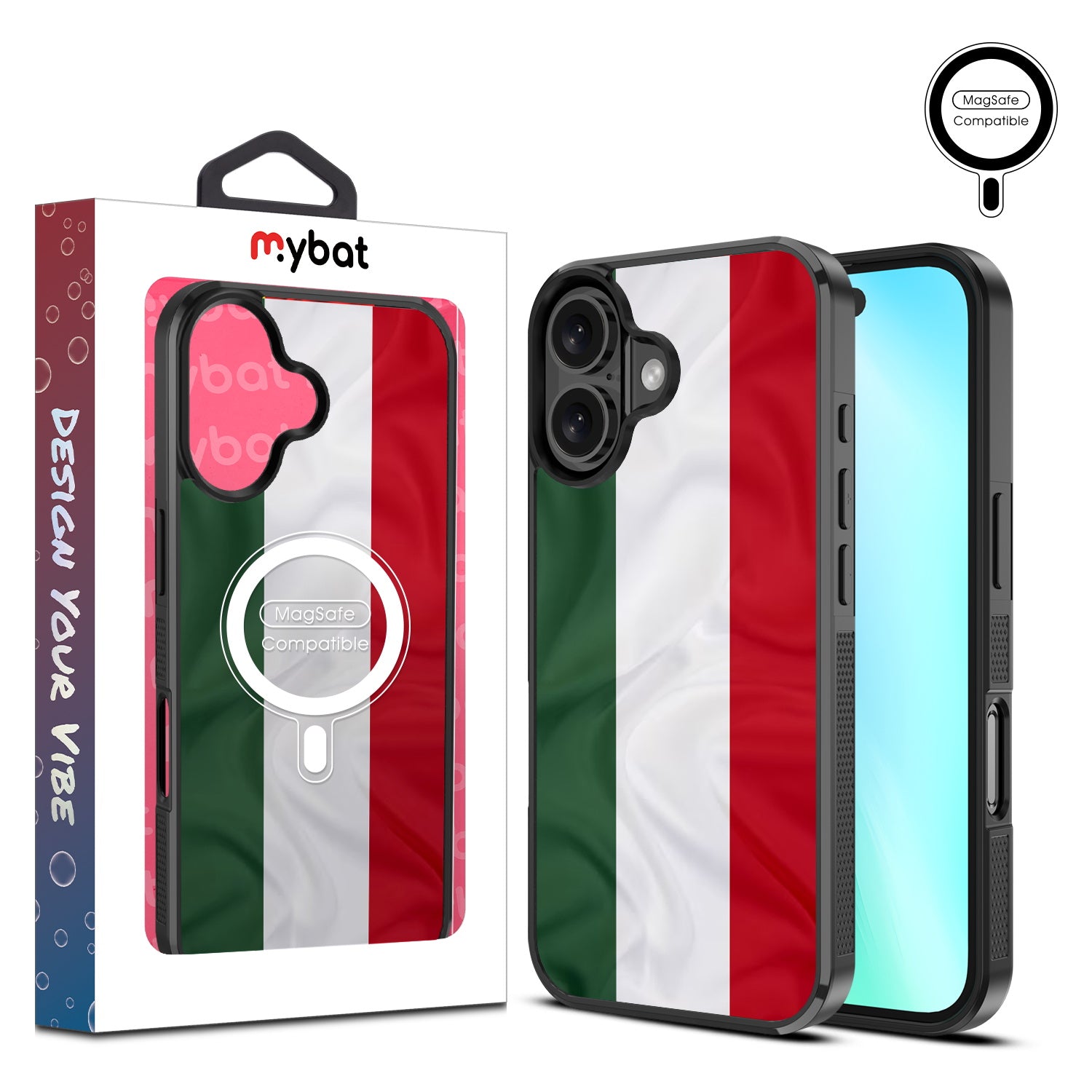MyBat Design Lab Series MagSafe Case for Apple iPhone 16 - Hungary Flag