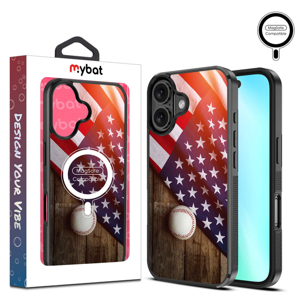 MyBat Design Lab Series MagSafe Case for Apple iPhone 16 - Patriotic Pitch - MIP16CSLESMSM172-1.jpg