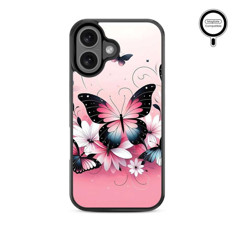 MyBat Design Lab Series MagSafe Case for Apple iPhone 16 - Butterfly Bouquet