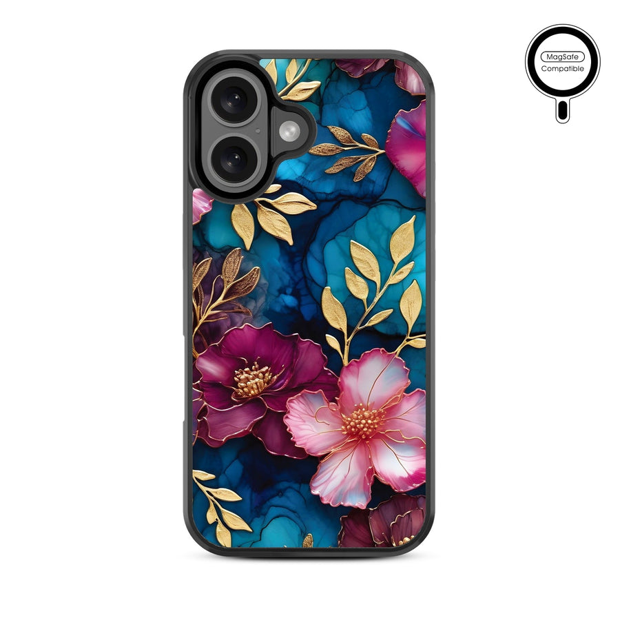 MyBat Design Lab Series MagSafe Case for Apple iPhone 16 - Gilded Petals