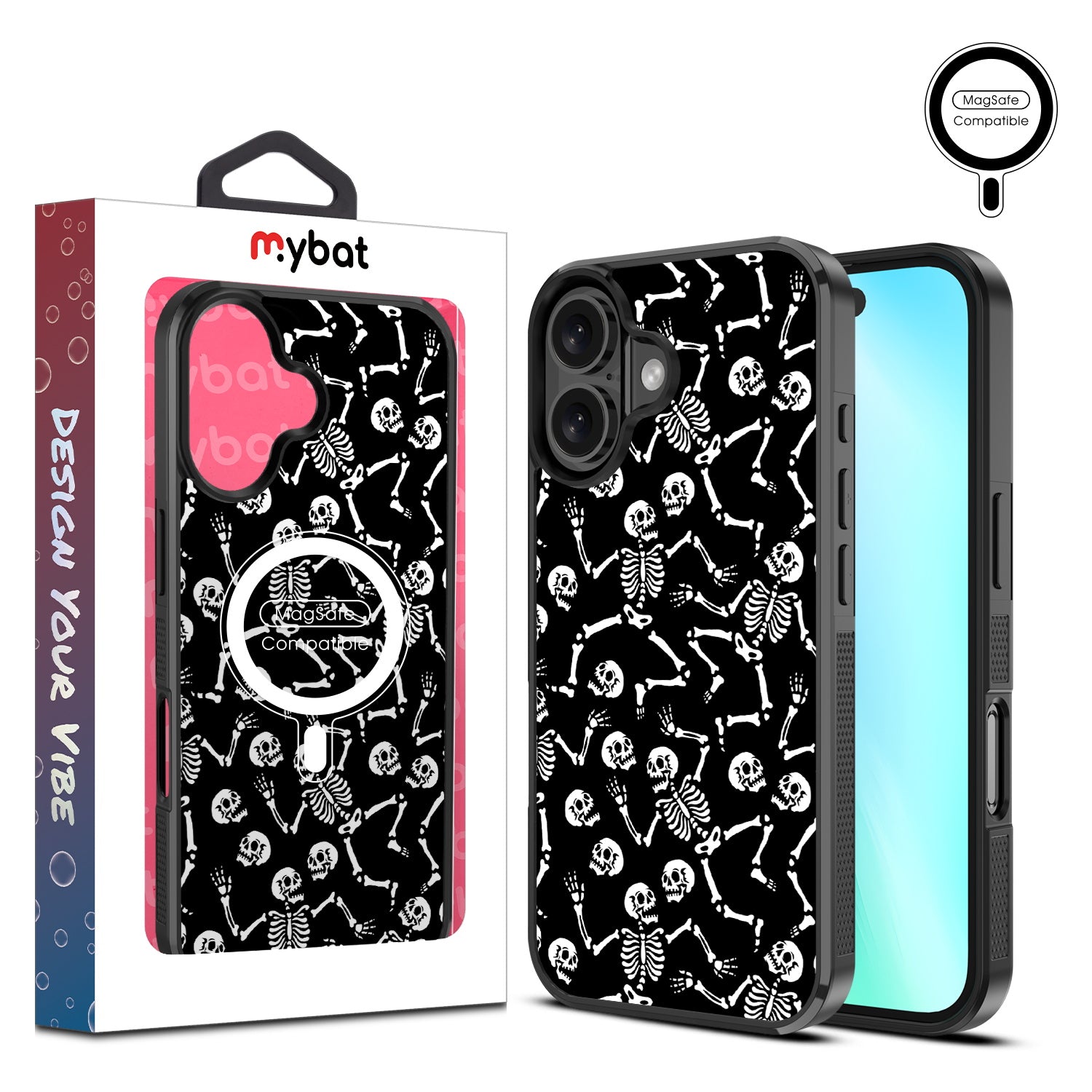 MyBat Design Lab Series MagSafe Case for Apple iPhone 16 - Skeleton Crew