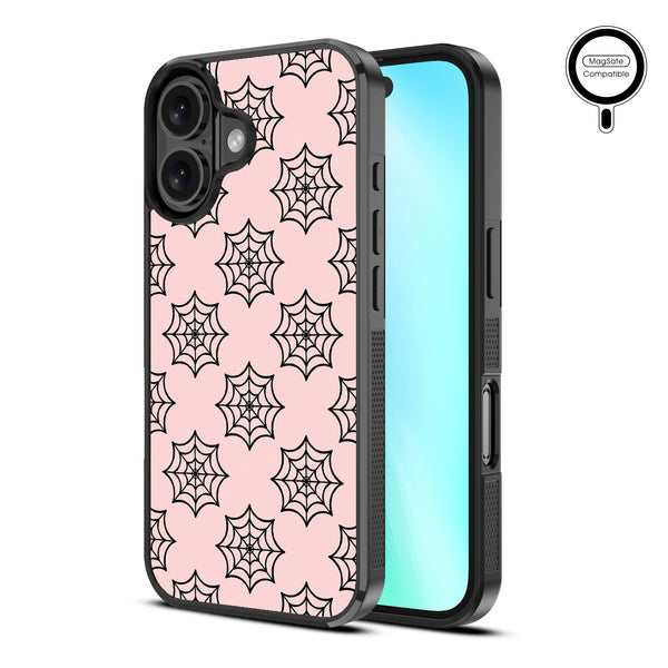 MyBat Design Lab Series MagSafe Case for Apple iPhone 16 - Pink Spider Web - MIP16CSLESMSM227-2.jpg