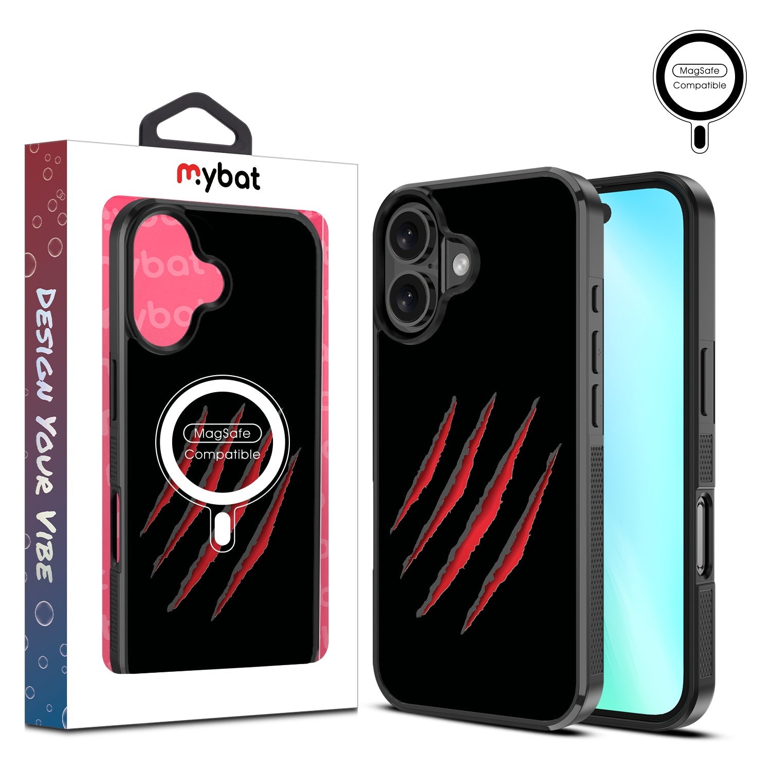 MyBat Design Lab Series MagSafe Case for Apple iPhone 16 - Claw Marks