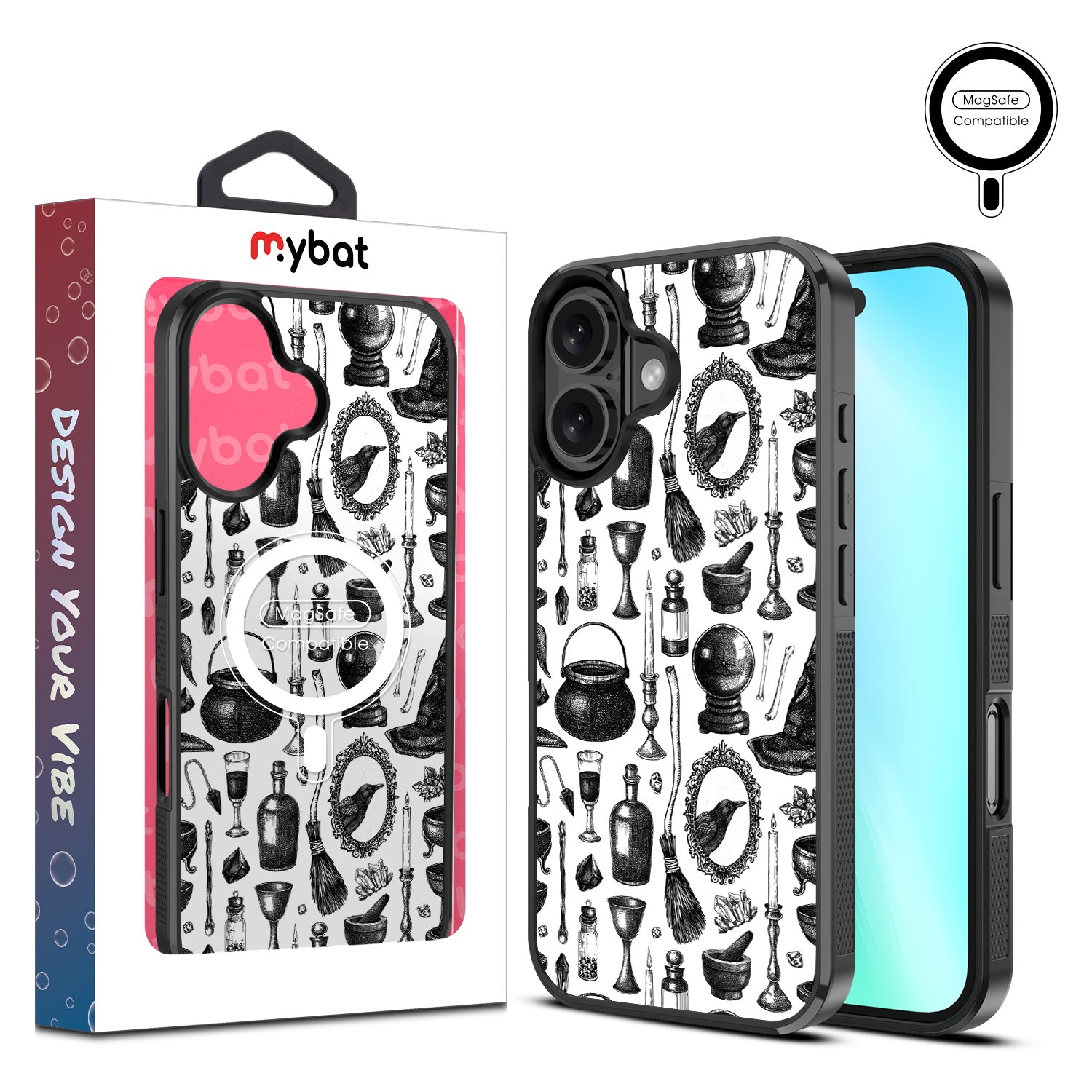 MyBat Design Lab Series MagSafe Case for Apple iPhone 16 - Mystic Elixirs