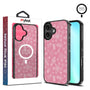MyBat Design Lab Series MagSafe Case for Apple iPhone 16 - Pink Snowflakes
