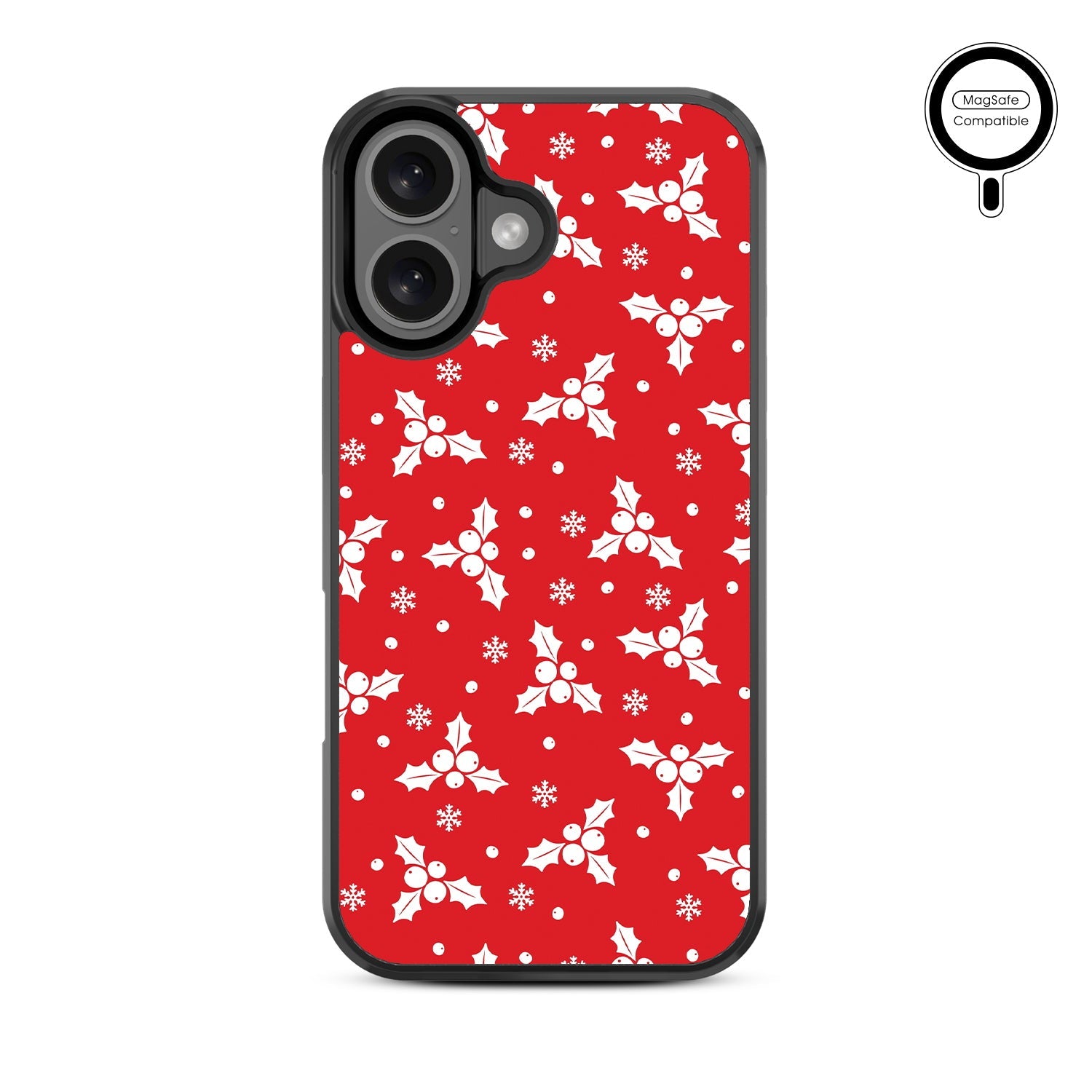 MyBat Design Lab Series MagSafe Case for Apple iPhone 16 - Merry Mistletoe