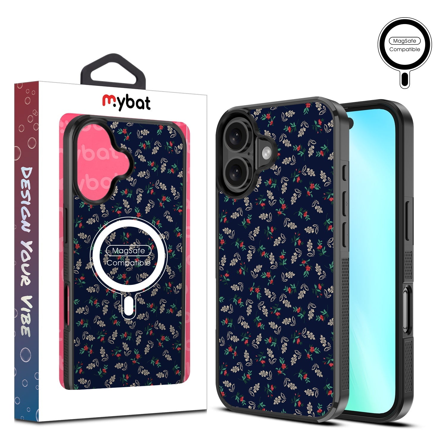 MyBat Design Lab Series MagSafe Case for Apple iPhone 16 - Mistletoe