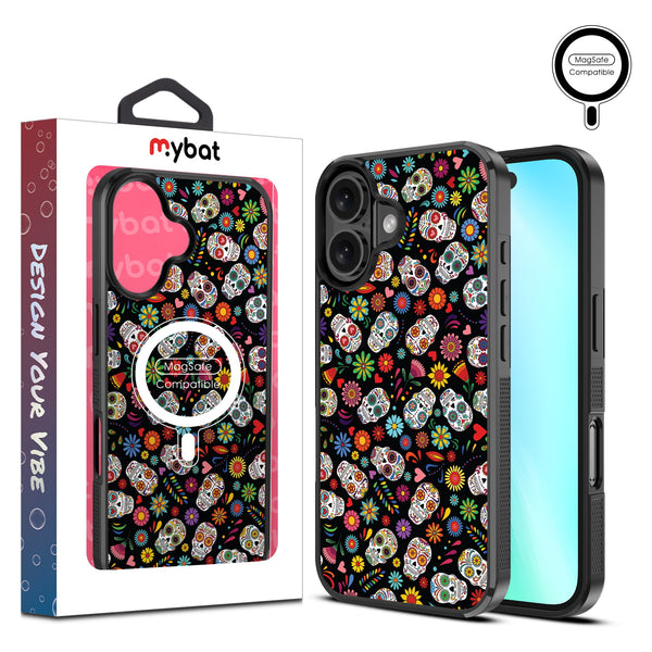 MyBat Design Lab Series MagSafe Case for Apple iPhone 16 - Fiesta Skulls - MIP16CSLESMSM421-1.jpg