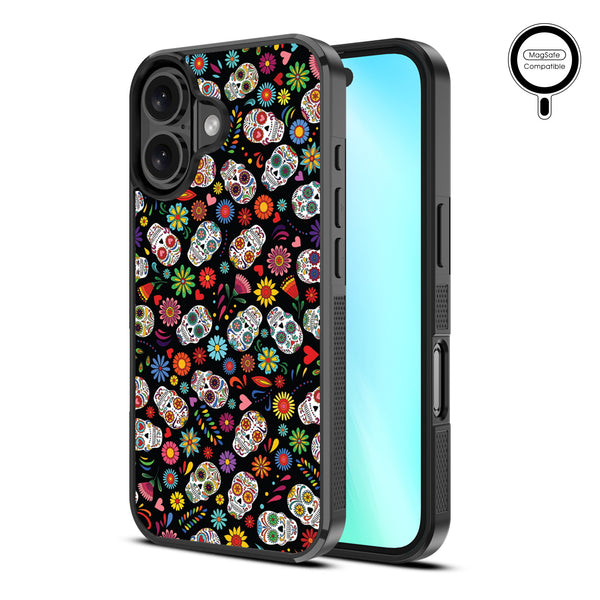 MyBat Design Lab Series MagSafe Case for Apple iPhone 16 - Fiesta Skulls - MIP16CSLESMSM421-2.jpg
