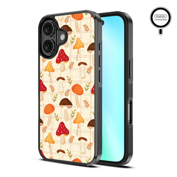 MyBat Design Lab Series MagSafe Case for Apple iPhone 16 - Mushroom Patch - MIP16CSLESMSM426-2.jpg