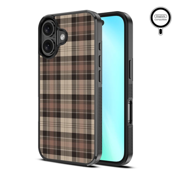 MyBat Design Lab Series MagSafe Case for Apple iPhone 16 - Mocha Flannel - MIP16CSLESMSM431-2.jpg
