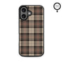 MyBat Design Lab Series MagSafe Case for Apple iPhone 16 - Mocha Flannel - MIP16CSLESMSM431-3.jpg
