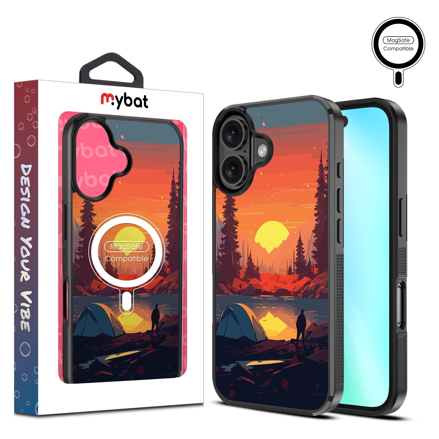 MyBat Design Lab Series MagSafe Case for Apple iPhone 16 - Sunset Camp