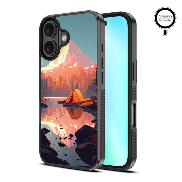 MyBat Design Lab Series MagSafe Case for Apple iPhone 16 - Lakeside Sunrise - MIP16CSLESMSM451-2.jpg