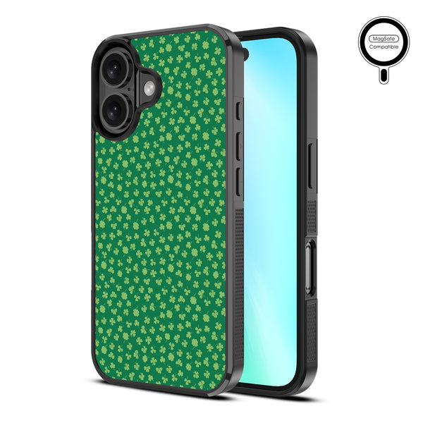 MyBat Design Lab Series MagSafe Case for Apple iPhone 16 - Lucky Clover - MIP16CSLESMSM466-2.jpg