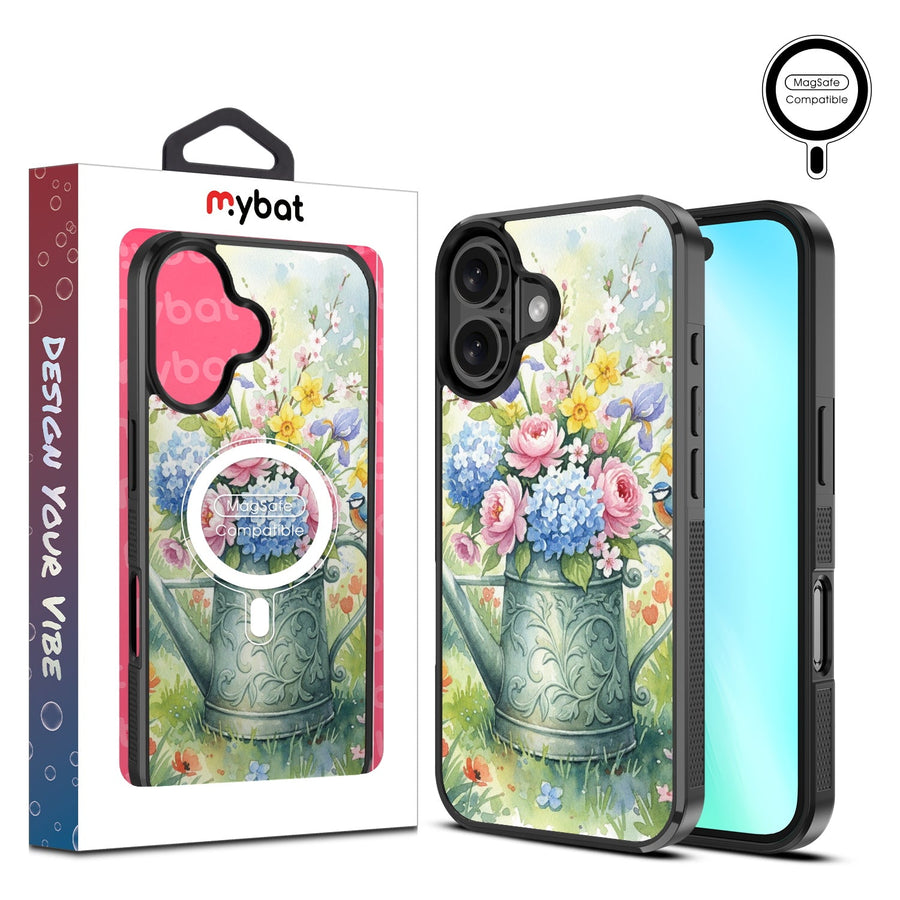 MyBat Design Lab Series MagSafe Case for Apple iPhone 16 - Backyard Bouquet