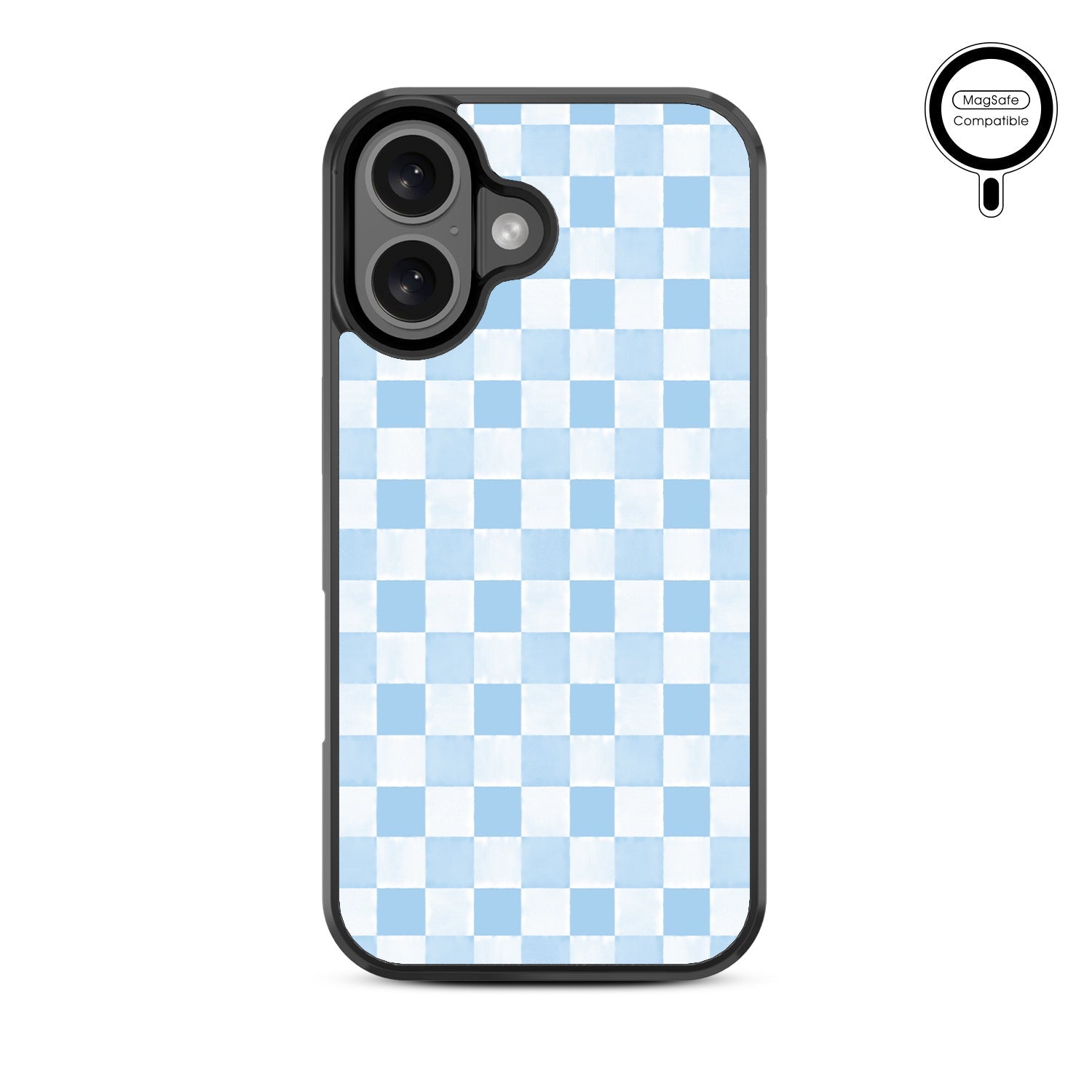 MyBat Design Lab Series MagSafe Case for Apple iPhone 16 - Sky Blue Check
