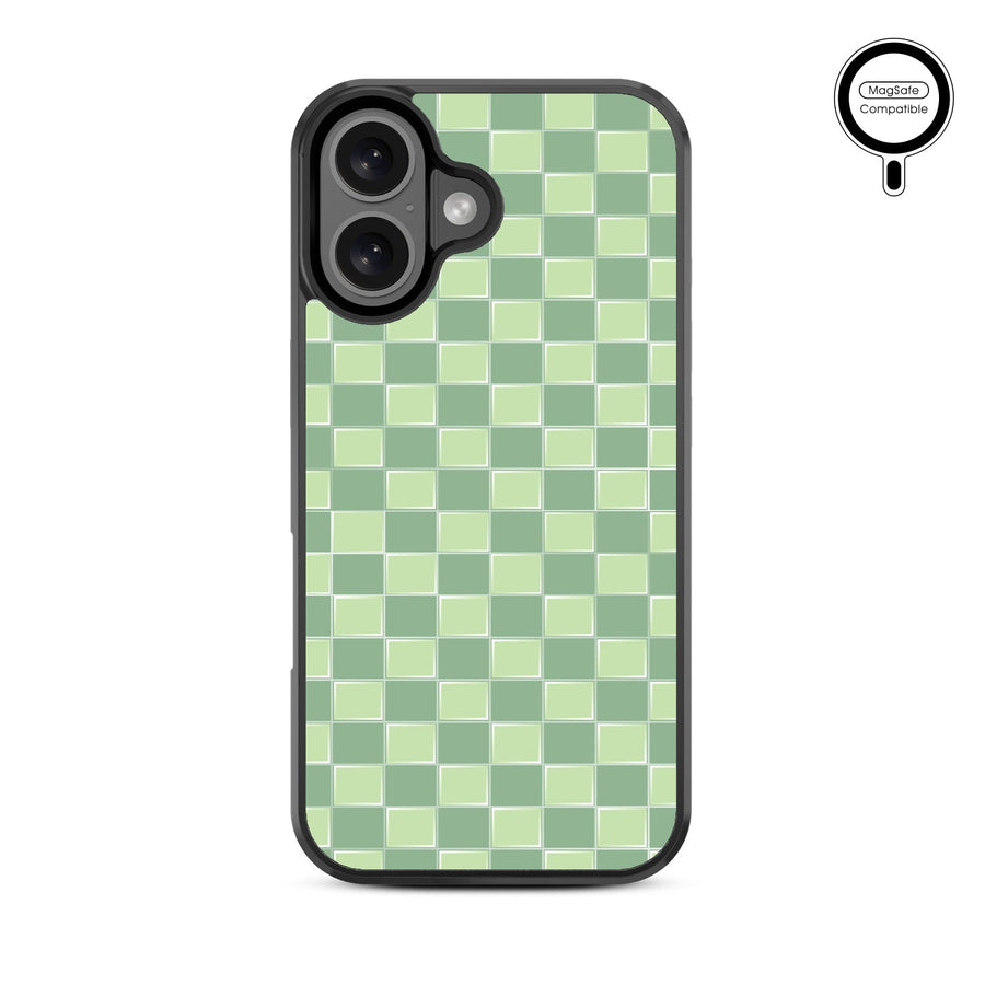 MyBat Design Lab Series MagSafe Case for Apple iPhone 16 - Matcha Check