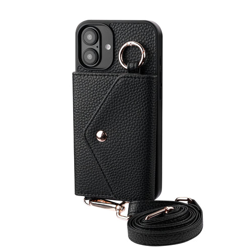 MyBat Posh Crossbody Wallet Case for Apple iPhone 16 - Black - MIP16CSLESS371-2.jpg