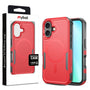 MyBat Fortress Series MagSafe Case for Apple iPhone 16 - Red