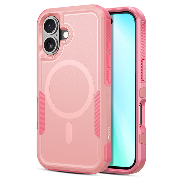 MyBat Fortress Series MagSafe Case for Apple iPhone 16 - Pink - MIP16CSRSKMS305-2.jpg