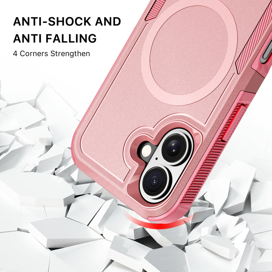 MyBat Fortress Series MagSafe Case for Apple iPhone 16 - Pink - MIP16CSRSKMS305-3.jpg