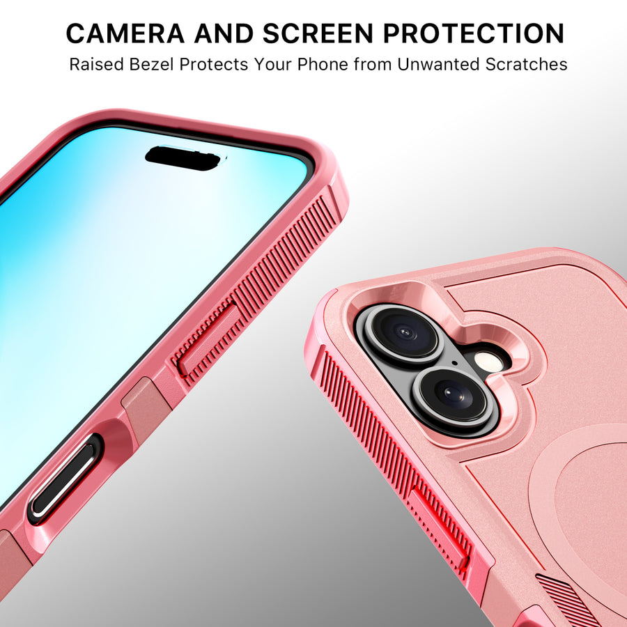 MyBat Fortress Series MagSafe Case for Apple iPhone 16 - Pink - MIP16CSRSKMS305-4.jpg