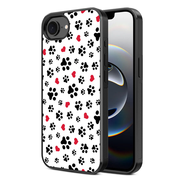MyBat Design Lab Series Case for Apple iPhone 17e / 16e - Paw Prints and Hearts - MIP16ECSLESM001-2.jpg