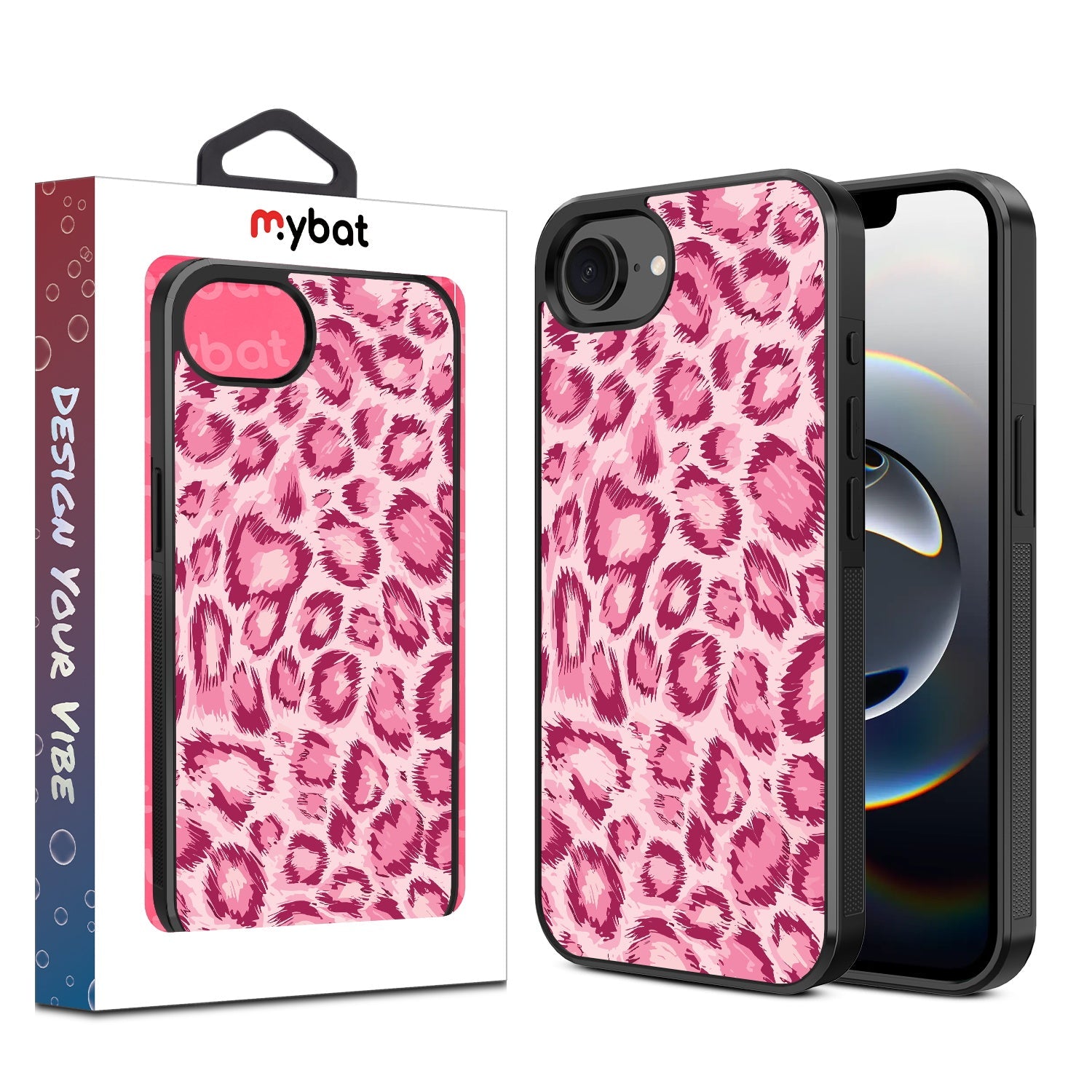 MyBat Design Lab Series Case for Apple iPhone 17e / 16e - Pink Leopard Print
