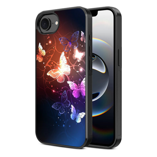 MyBat Design Lab Series Case for Apple iPhone 17e / 16e - Neon Butterflies - MIP16ECSLESM022-2.jpg