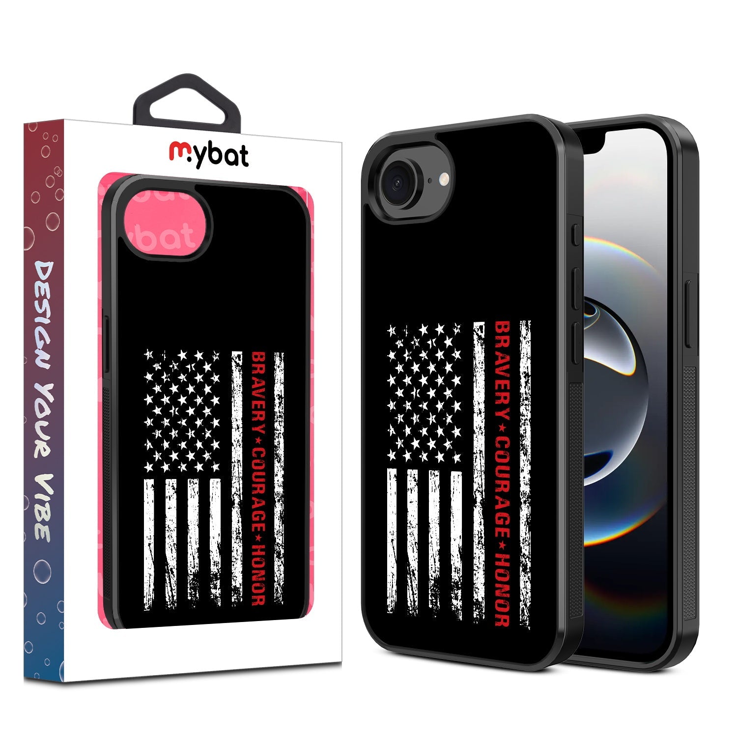 MyBat Design Lab Series Case for Apple iPhone 17e / 16e - Firefighter Flag