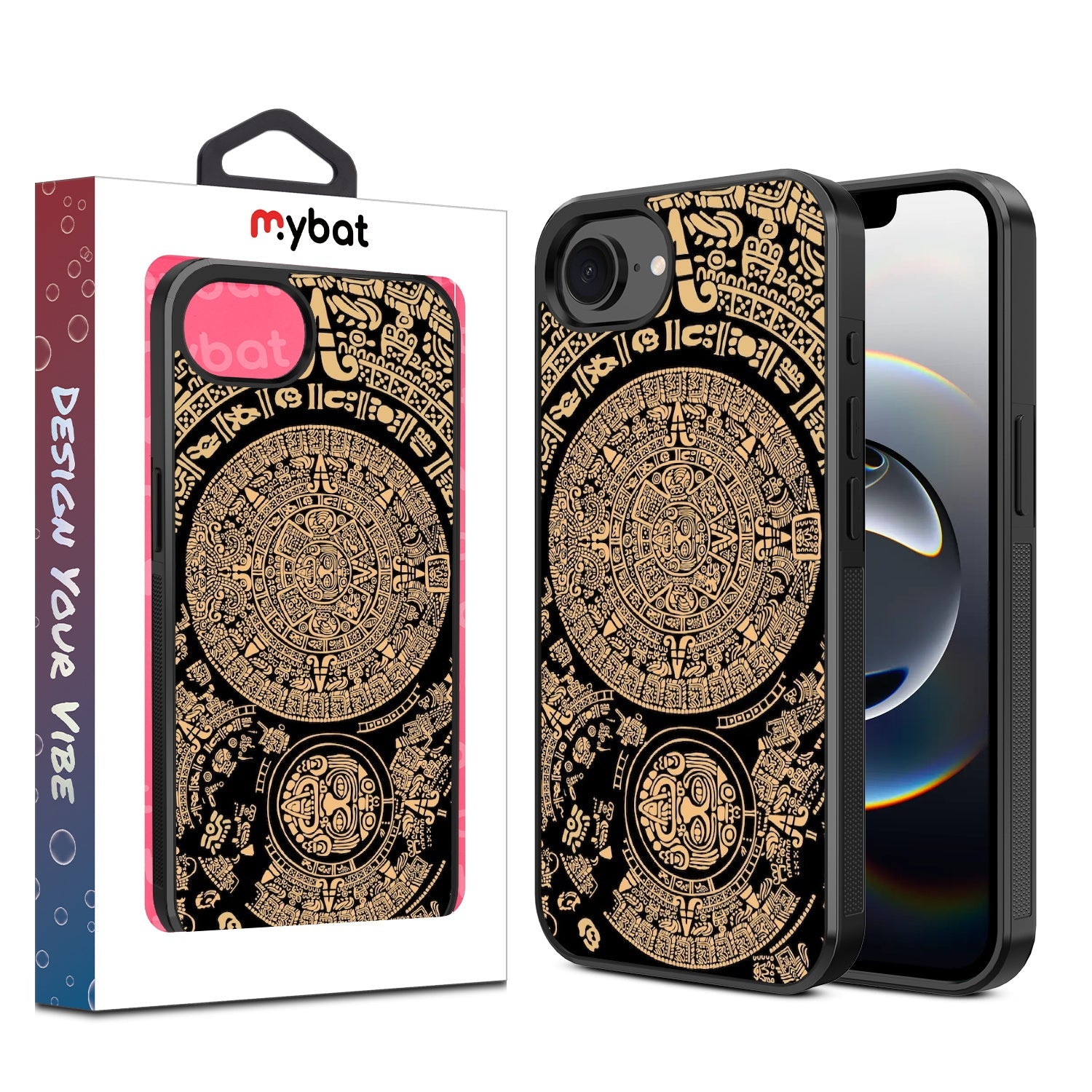 MyBat Design Lab Series Case for Apple iPhone 17e / 16e - Mayan Calendar
