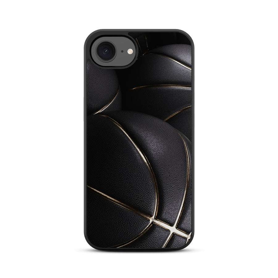 MyBat Design Lab Series Case for Apple iPhone 17e / 16e - Black Basketballs - MIP16ECSLESM090-3.jpg