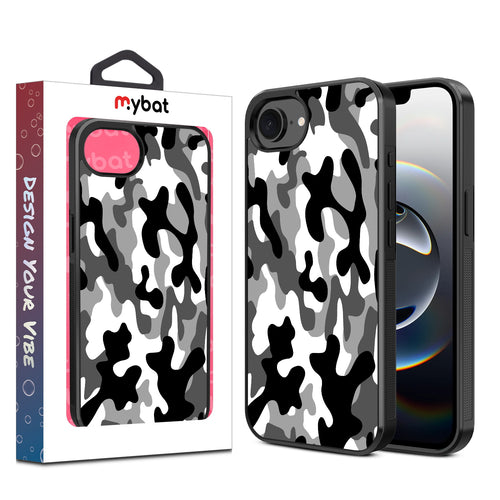 MyBat Design Lab Series Case for Apple iPhone 17e / 16e - Black & White Camouflage - MIP16ECSLESM122-1.jpg