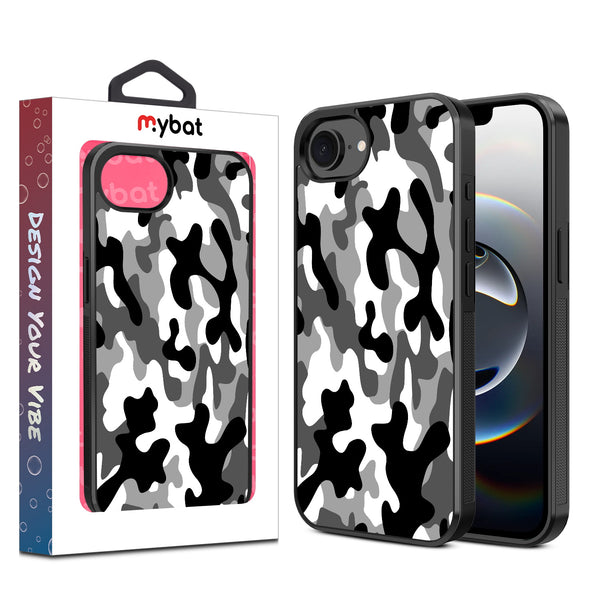 MyBat Design Lab Series Case for Apple iPhone 17e / 16e - Black & White Camouflage - MIP16ECSLESM122-1.jpg