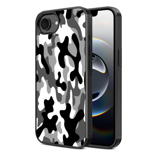 MyBat Design Lab Series Case for Apple iPhone 17e / 16e - Black & White Camouflage - MIP16ECSLESM122-2.jpg