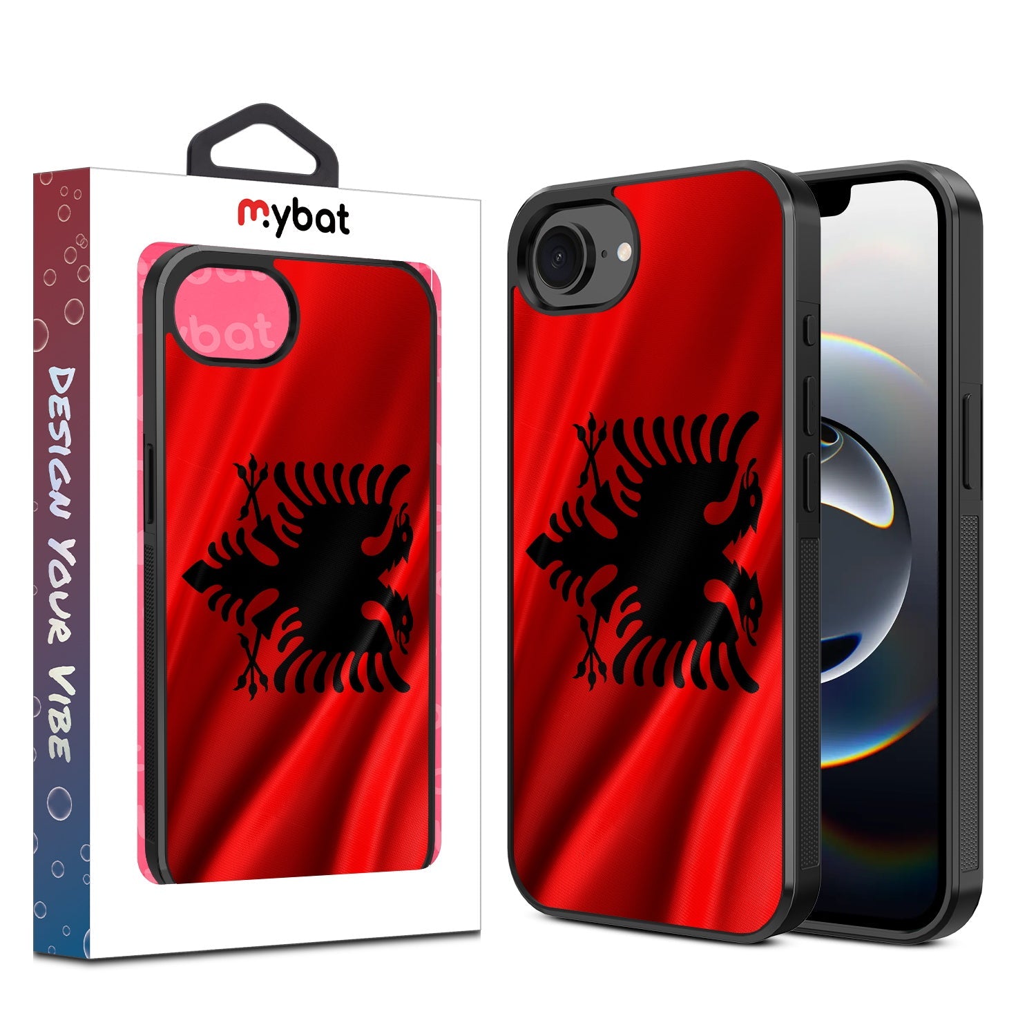 MyBat Design Lab Series Case for Apple iPhone 17e / 16e - Albania Flag