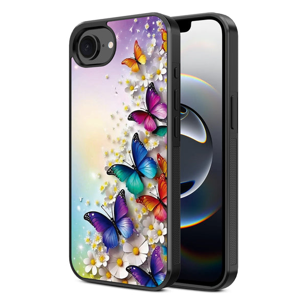 MyBat Design Lab Series Case for Apple iPhone 17e / 16e - Rainbow Butterflies - MIP16ECSLESM187-2.jpg