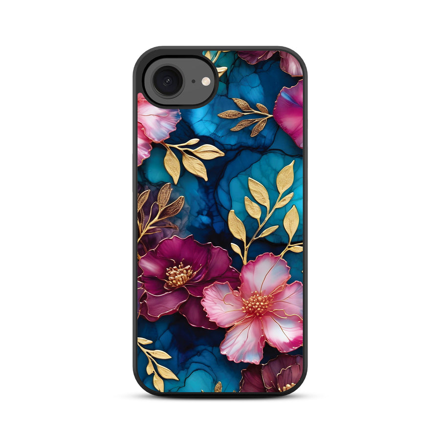 MyBat Design Lab Series Case for Apple iPhone 17e / 16e - Gilded Petals - MIP16ECSLESM188-3.jpg