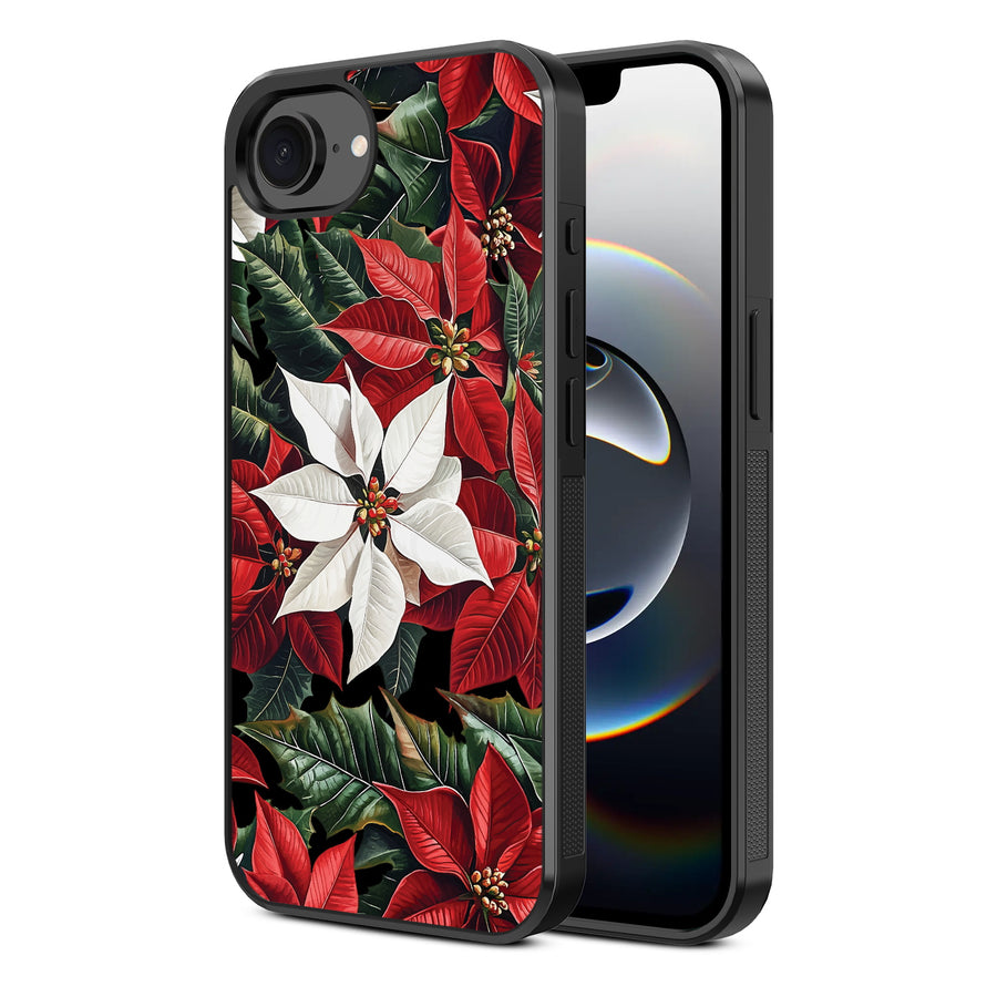 MyBat Design Lab Series Case for Apple iPhone 17e / 16e - Christmas Poinsettias - MIP16ECSLESM301-2.jpg