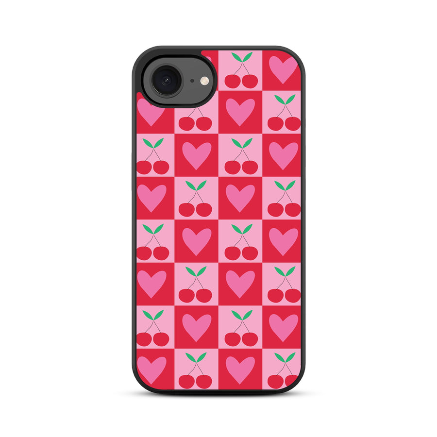 MyBat Design Lab Series Case for Apple iPhone 17e / 16e - Cherry Hearts - MIP16ECSLESM334-3.jpg