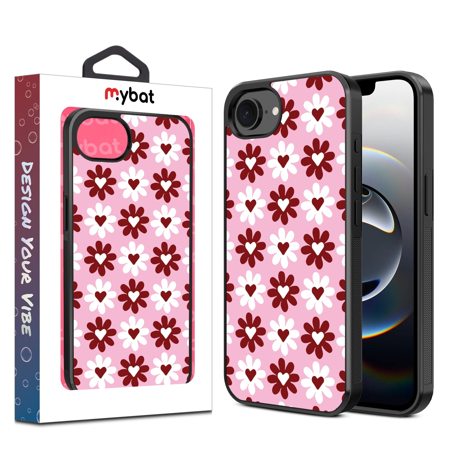 MyBat Design Lab Series Case for Apple iPhone 17e / 16e - Love in Bloom