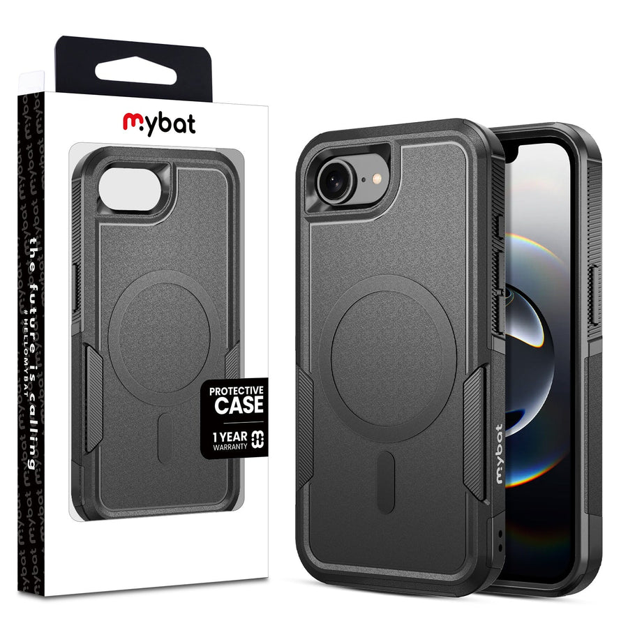 MyBat Fortress Series MagSafe Case for Apple iPhone 16e - Black